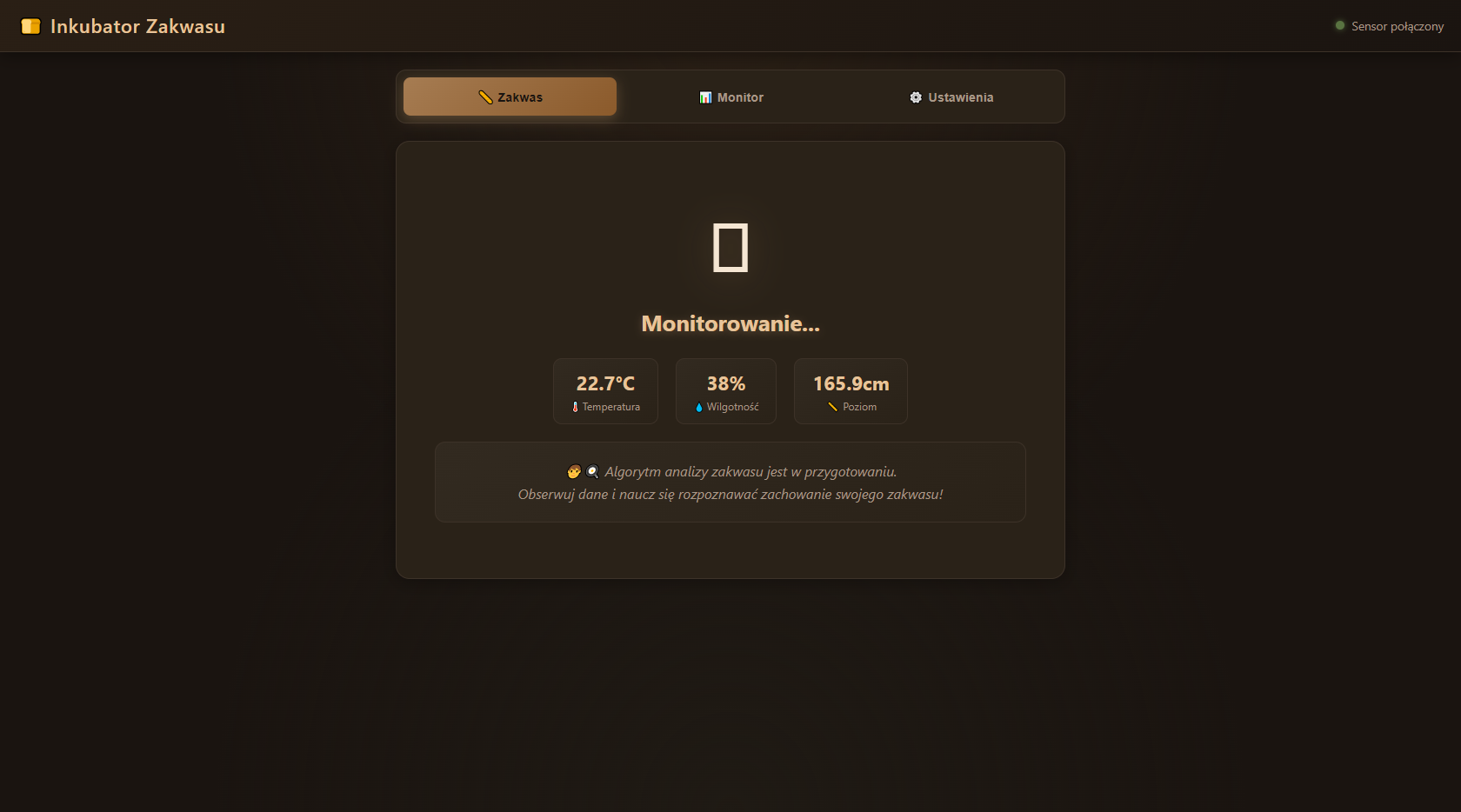 Incubator monitoring web interface